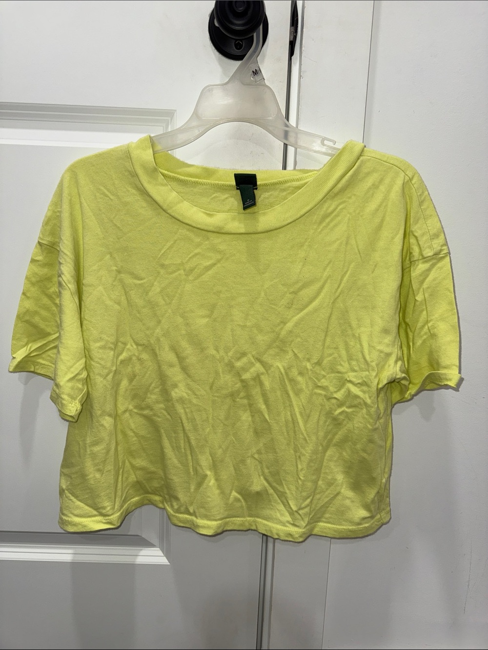 wild fable Neon Yellow Cropped Tee